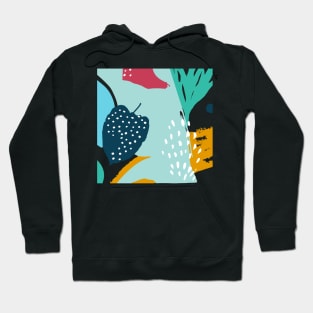 Abtract Leaf Pattern Hoodie